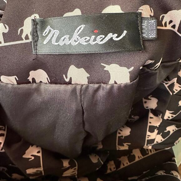 Vintage Retro Mod Nabeier Elephant Print Jacket approx fit Women's  XL - Picture 12 of 12